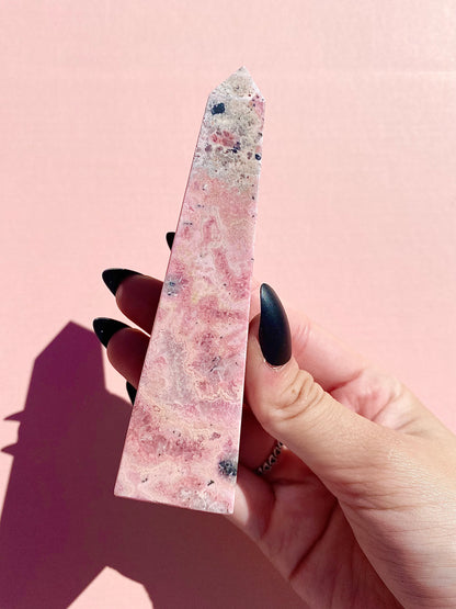 ♡ Peruvian Rhodonite Obelisks ♡