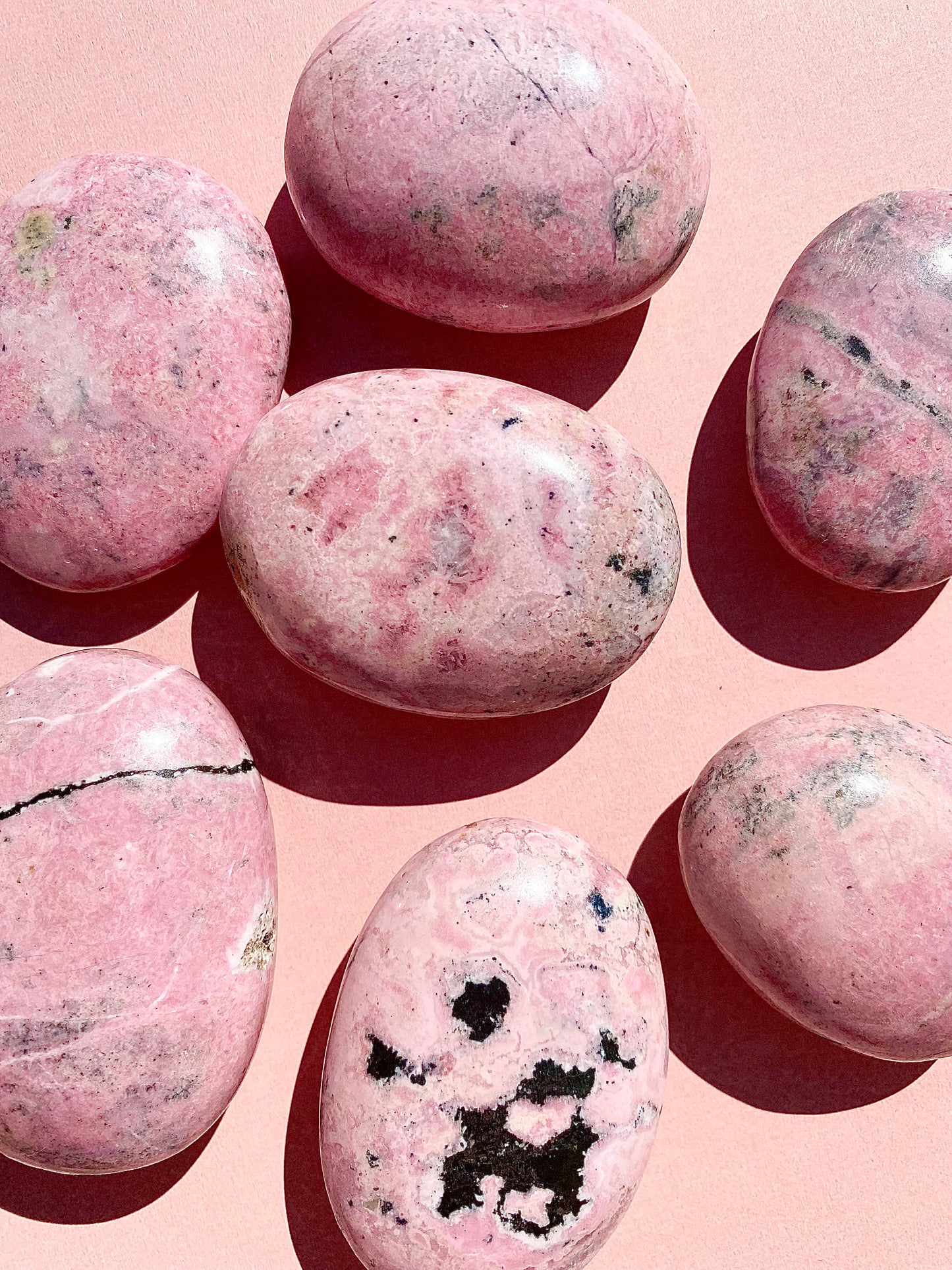 ♡ Peruvian Rhodonite Palmstones ♡