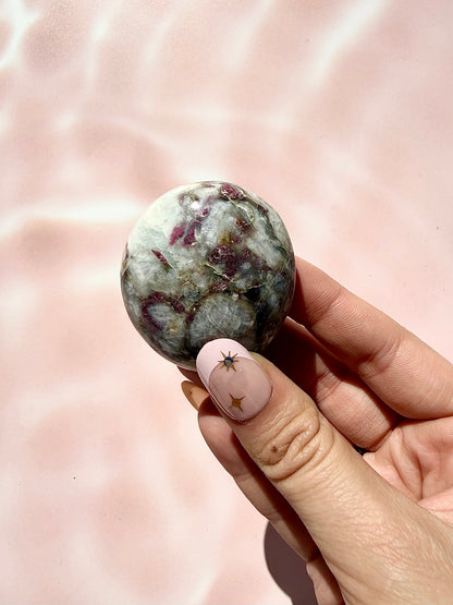 Pink Tourmaline Palmstone