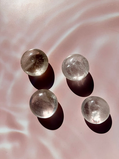 Clear Quartz Round Palmstone