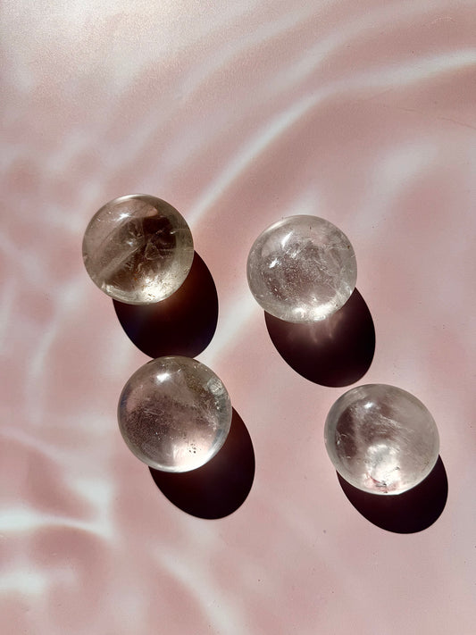 Clear Quartz Round Palmstone