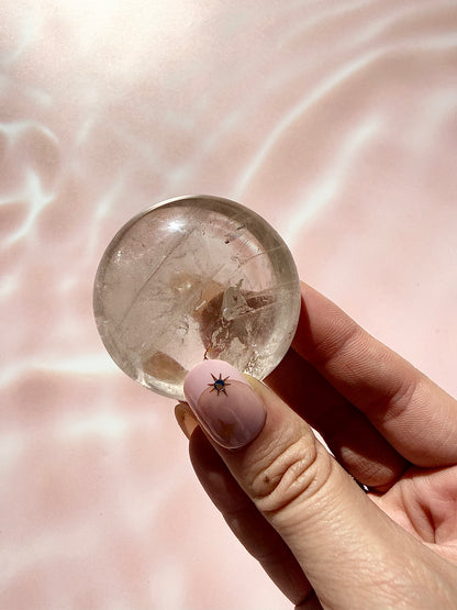 Clear Quartz Round Palmstone