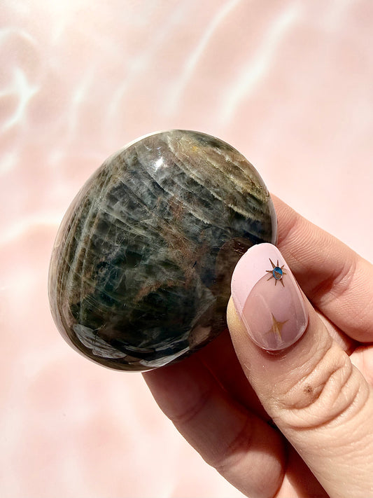 Black Moonstone Palmstone
