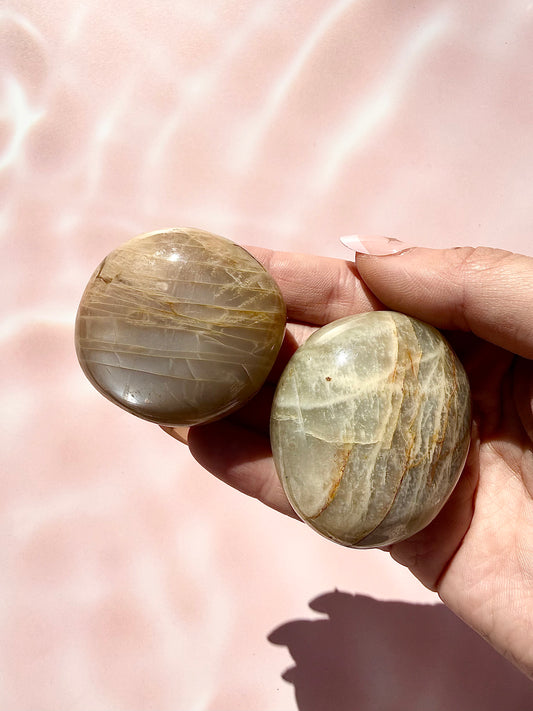 Peach Moonstone Palmstones