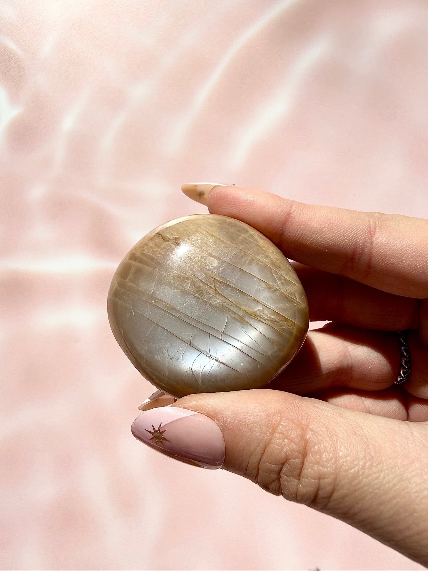 Peach Moonstone Palmstones