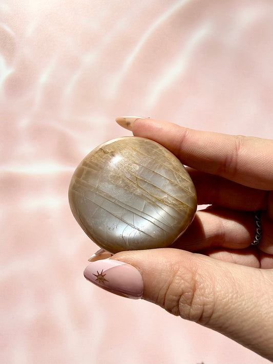 Peach Moonstone Palmstones