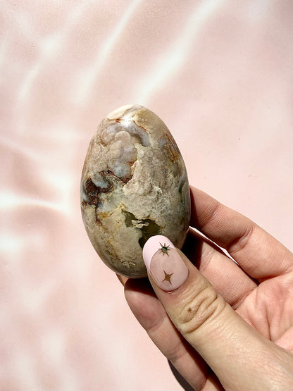 Flower Agate Palmstones