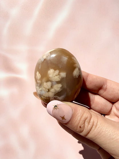 Flower Agate Palmstones
