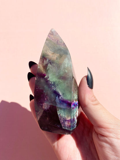 🌈 Rainbow Filled Fluorite Flame 🌈