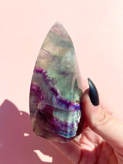 🌈 Rainbow Filled Fluorite Flame 🌈