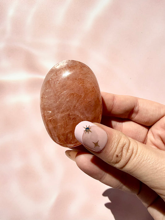 Fire Quartz Palmstone