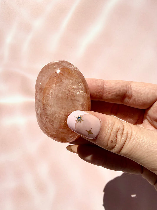 Fire Quartz Palmstone