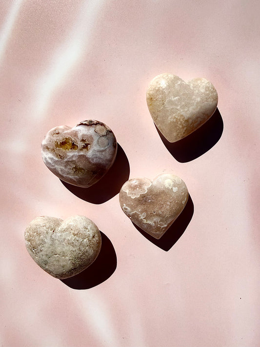 Pink Amethyst Hearts