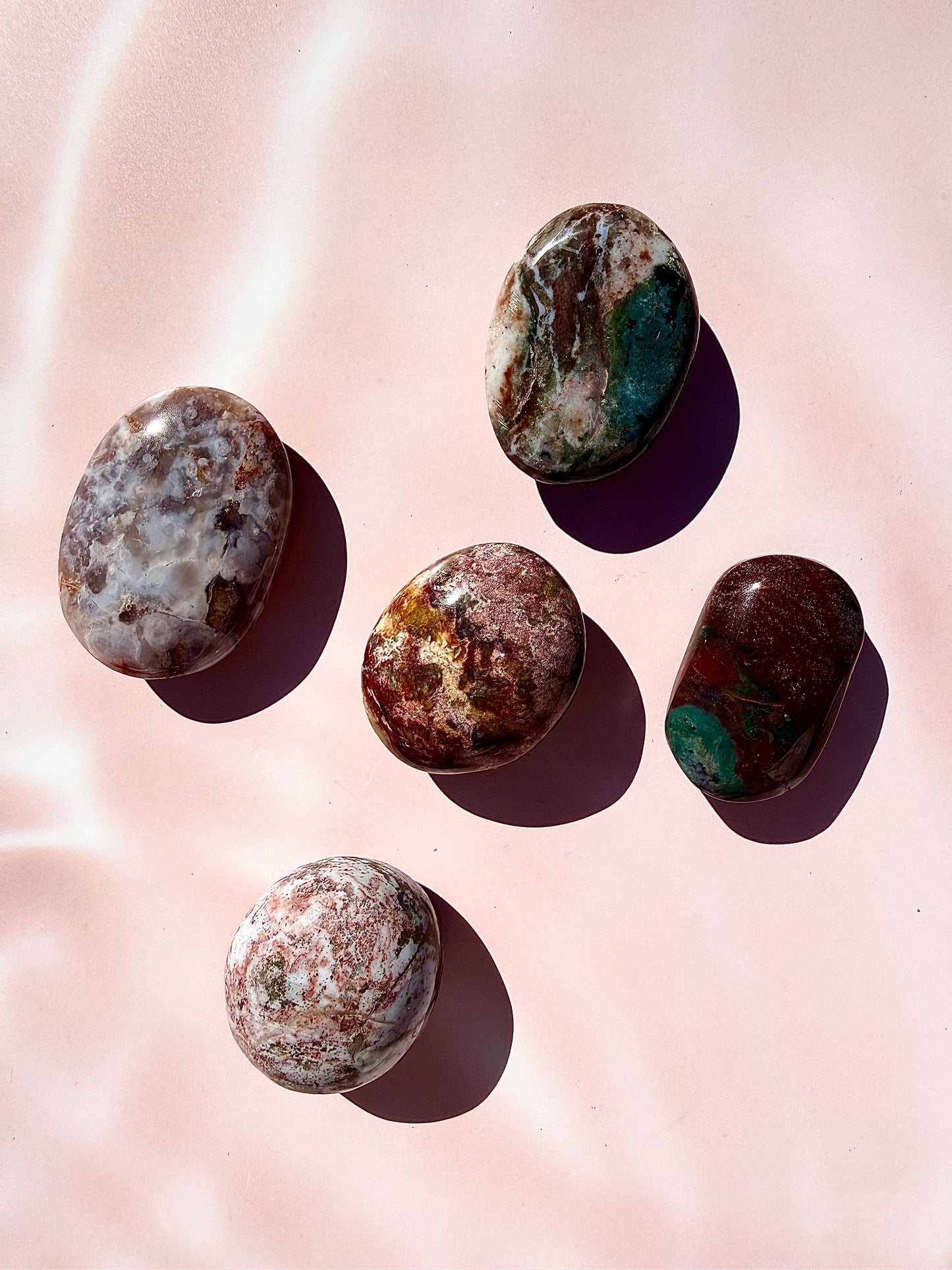 Colourful Ocean Jasper Palmstones