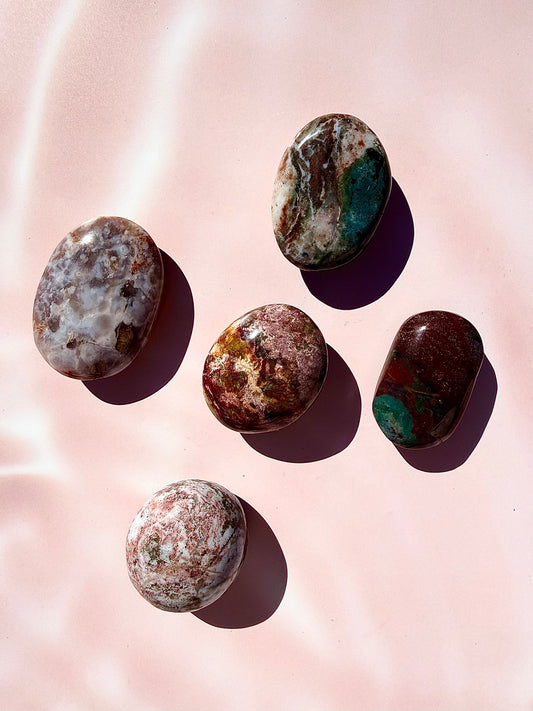 Colourful Ocean Jasper Palmstones