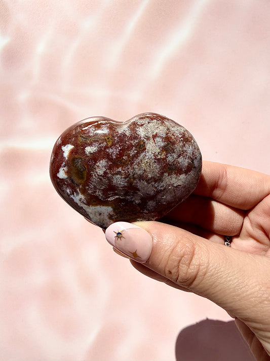 Ocean Jasper Heart