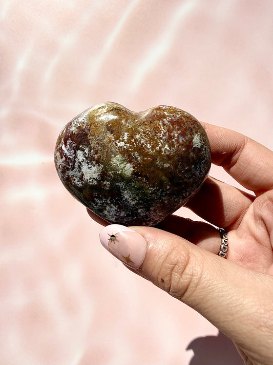 Ocean Jasper Heart