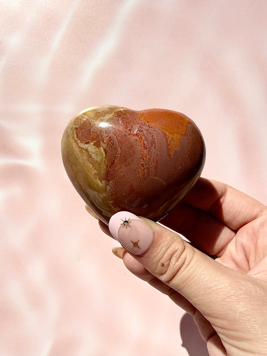 Polychrome Jasper Heart