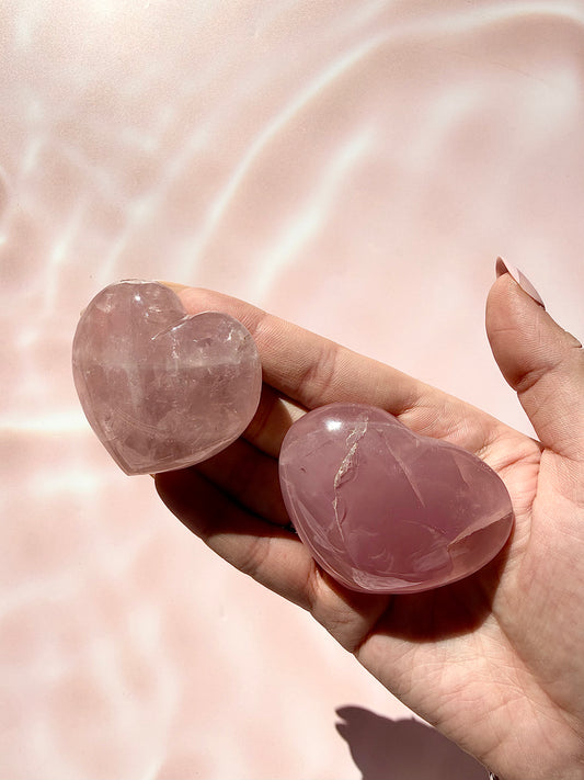 Rose Quartz Gemmy Hearts