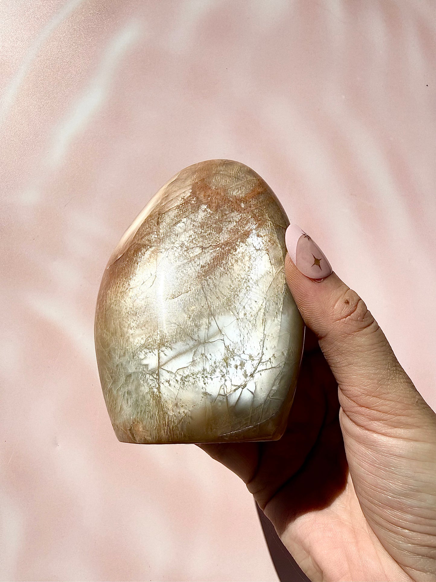 Peach Moonstone Freeform — 6.
