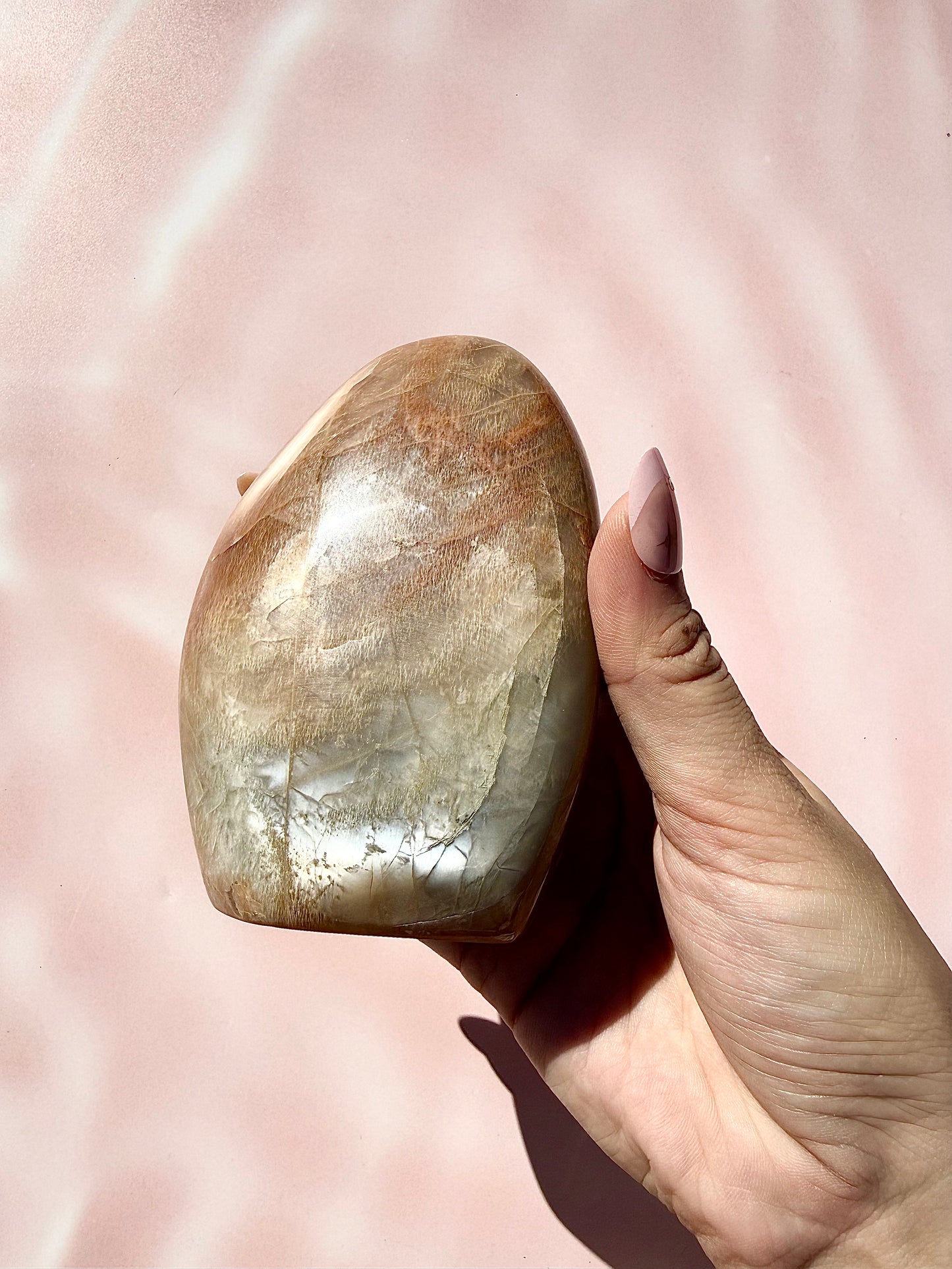 Peach Moonstone Freeform — 6.