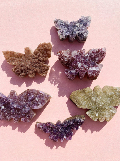 Amethyst Cluster Butterflies