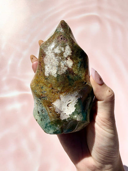 Ocean Jasper Large Flame