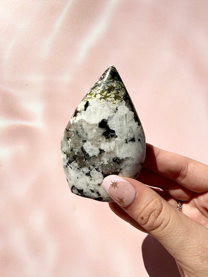 Moonstone with Epidote Freeform