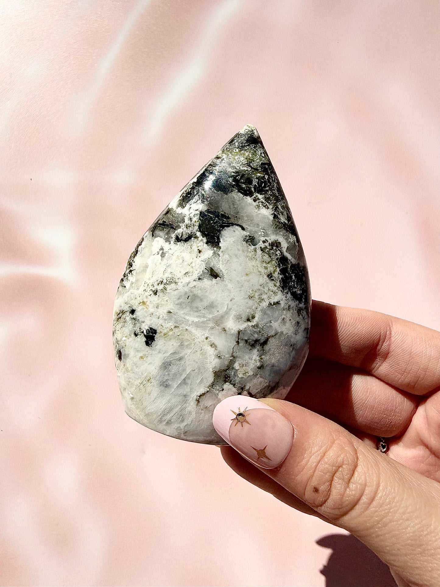 Moonstone with Epidote Freeform