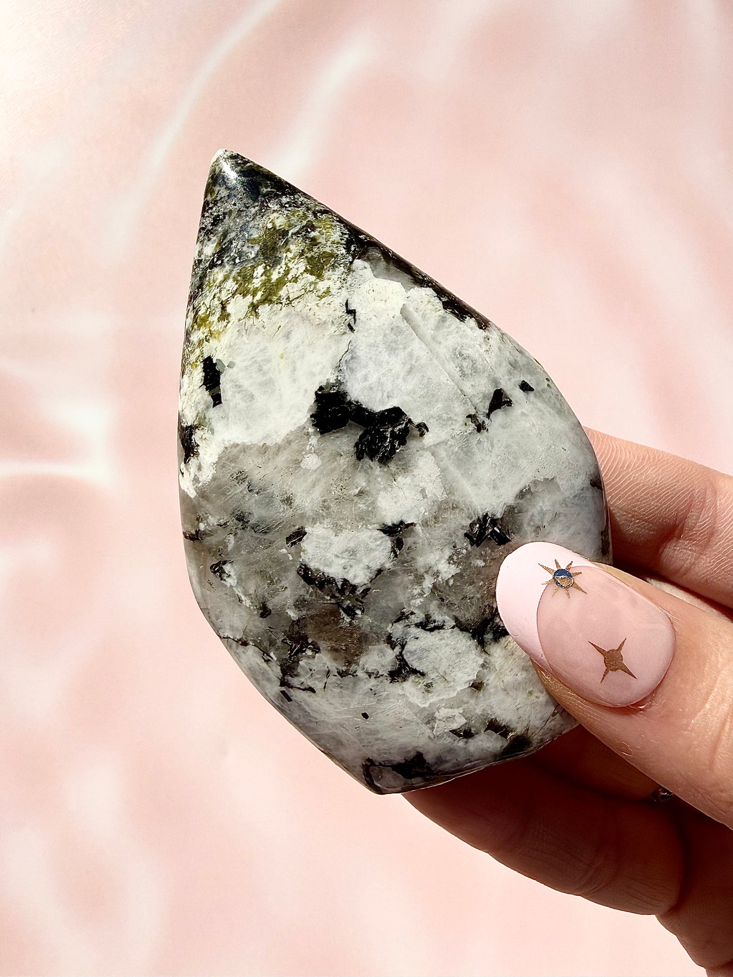 Moonstone with Epidote Freeform