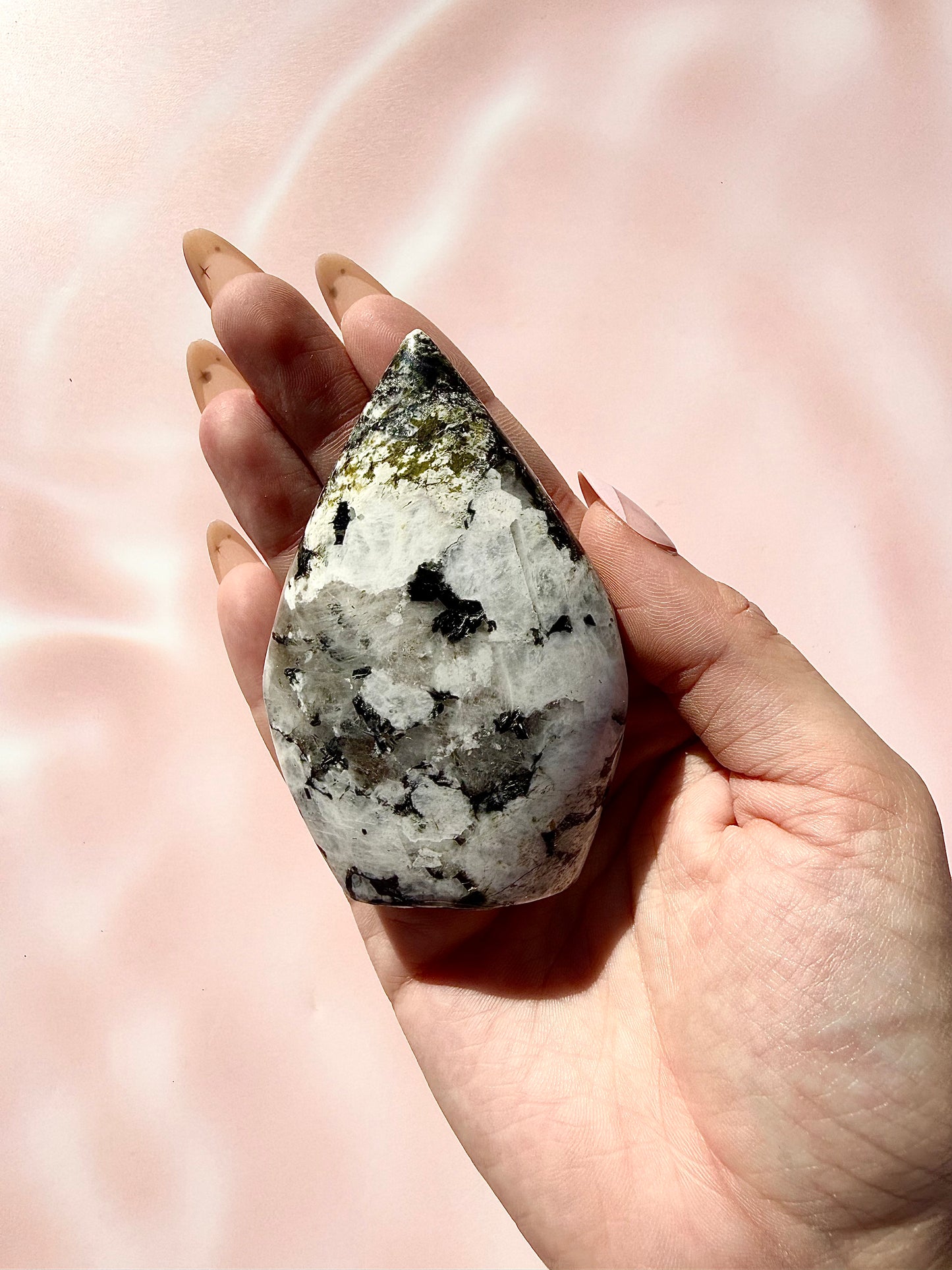 Moonstone with Epidote Freeform