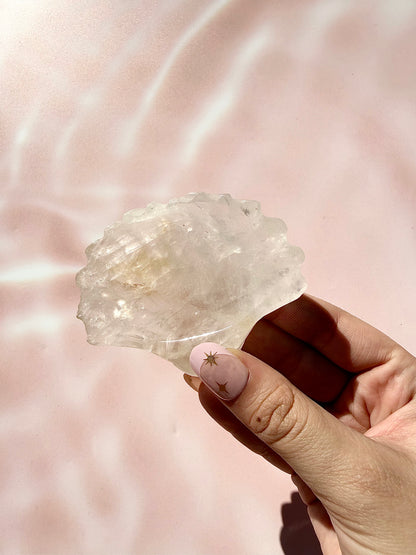 Clear Quartz Shell Bowl