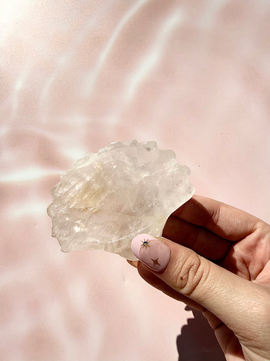 Clear Quartz Shell Bowl