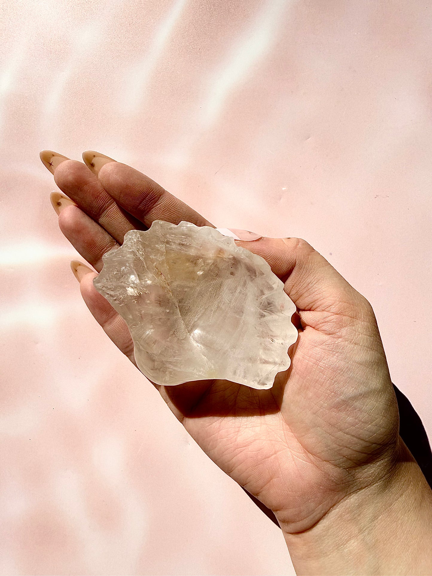Clear Quartz Shell Bowl