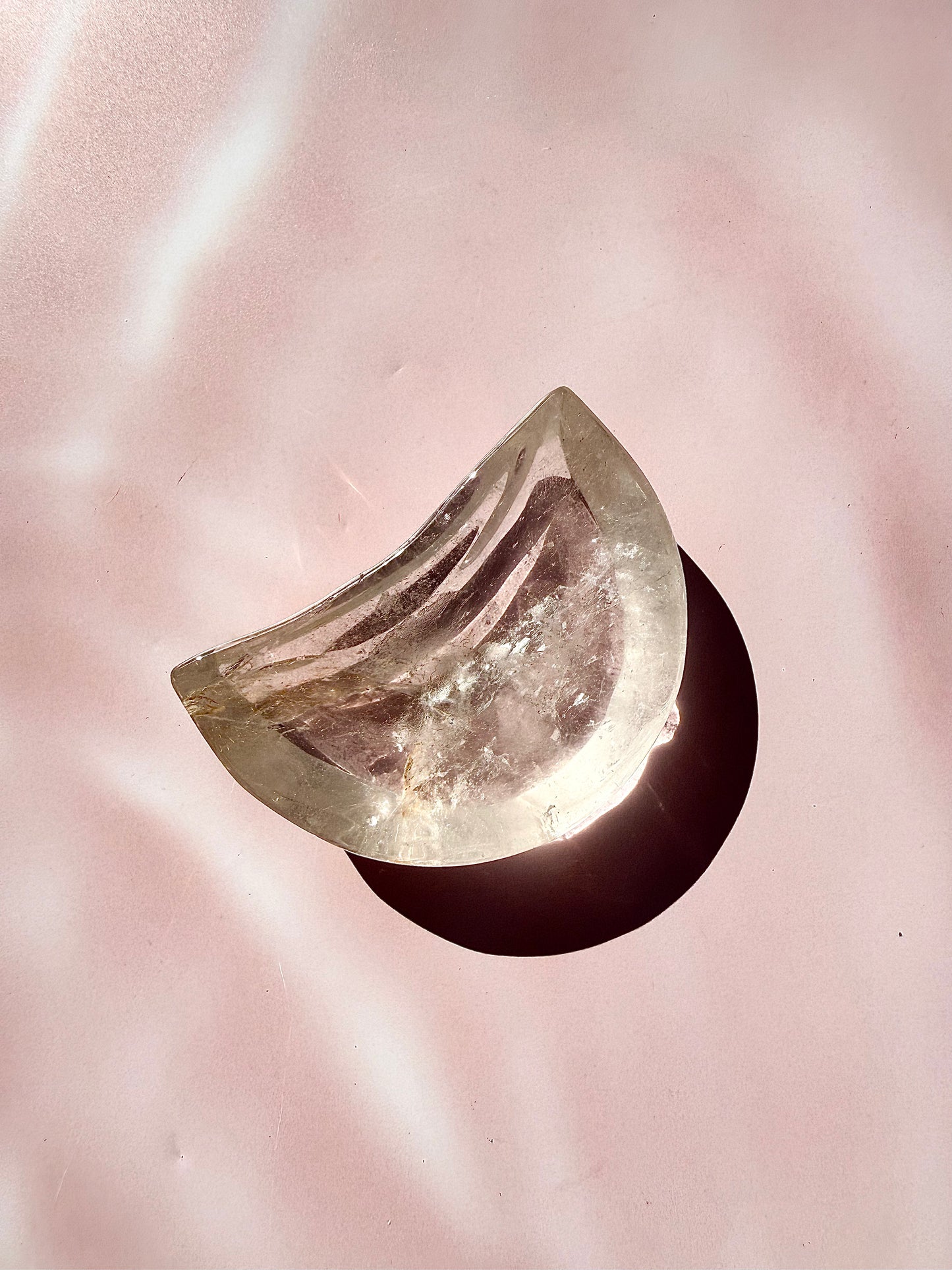 Clear Quartz Moon Bowl