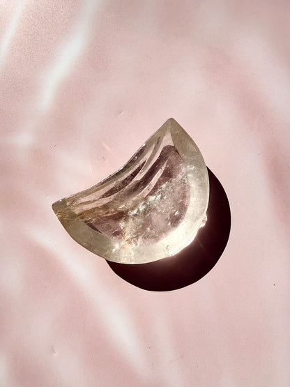 Clear Quartz Moon Bowl