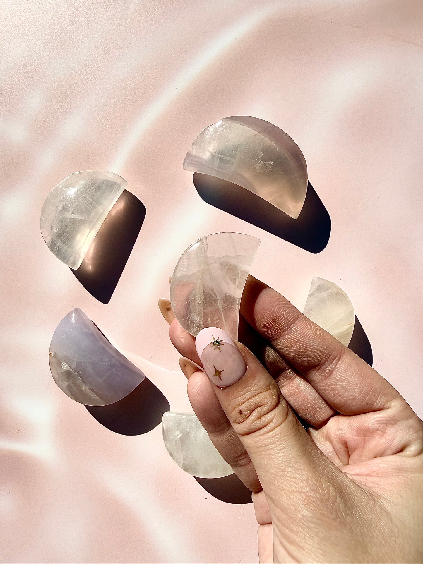 Lavender Fluorite Moons