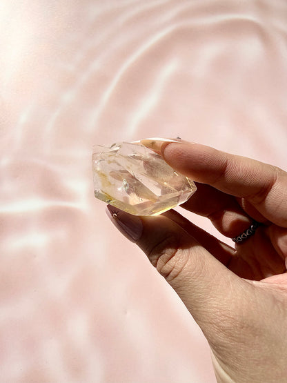 Golden Rutile Clear Quartz Freeform