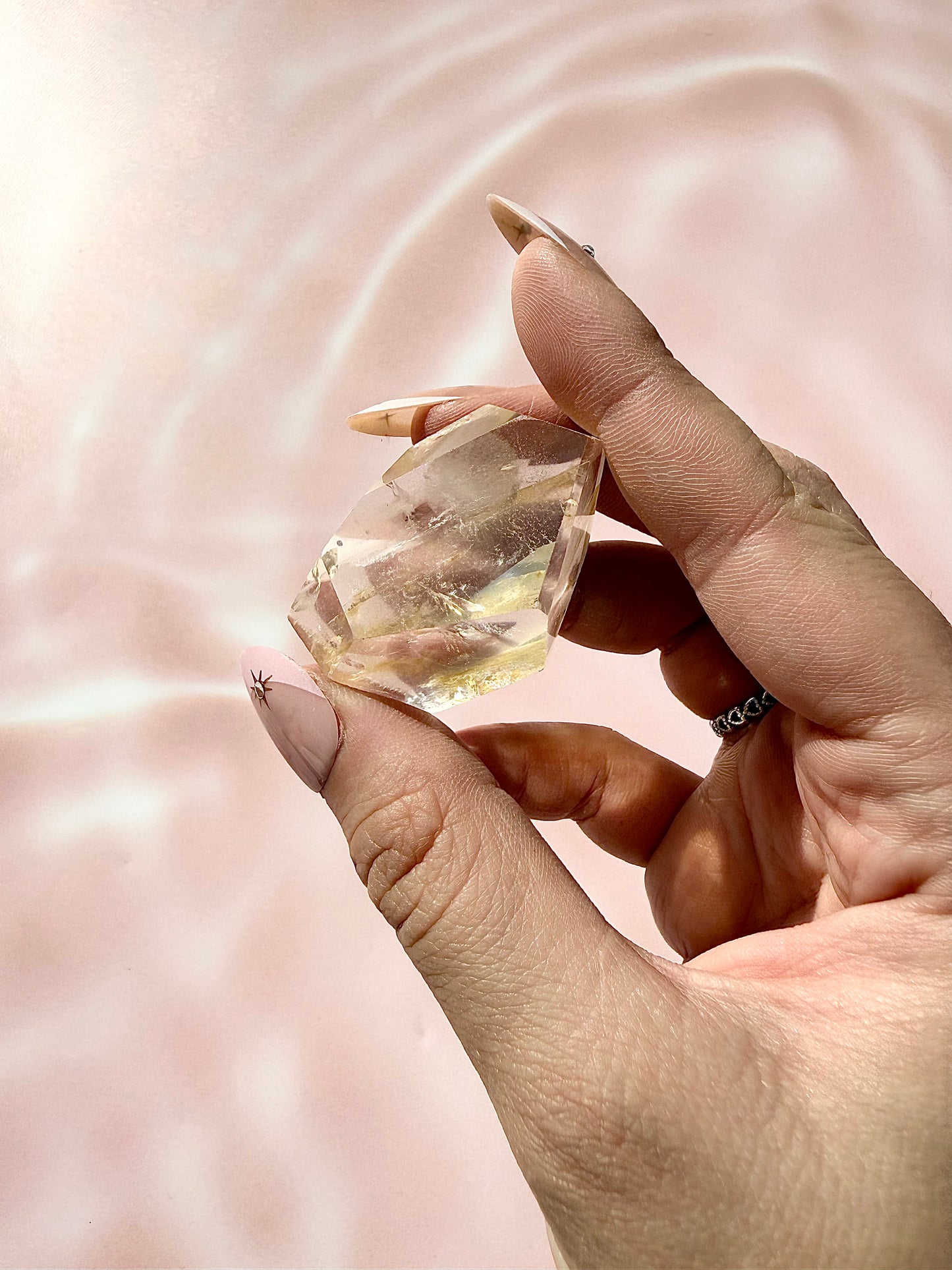 Golden Rutile Clear Quartz Freeform