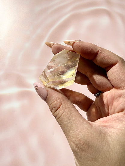 Golden Rutile Clear Quartz Freeform