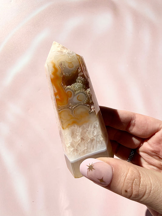 Druzy Carnelian Tower