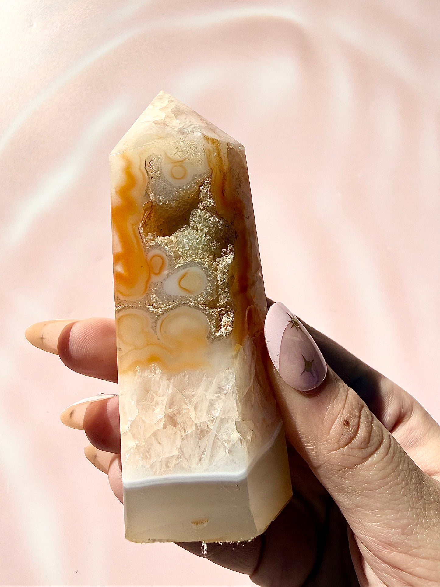 Druzy Carnelian Tower