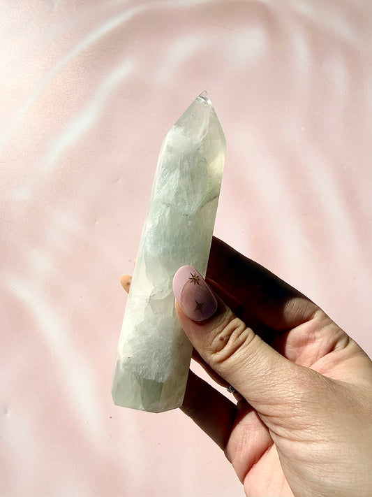 Light Green Fluorite Tower