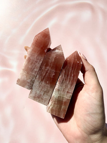 Rose Calcite Towers