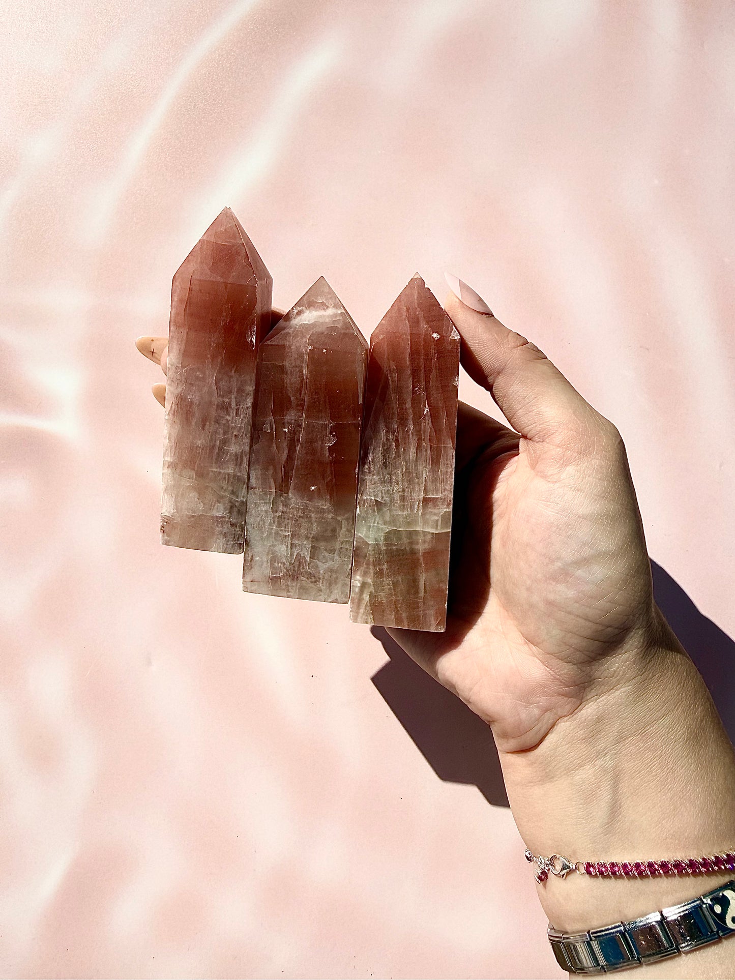 Rose Calcite Towers