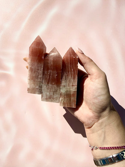 Rose Calcite Towers