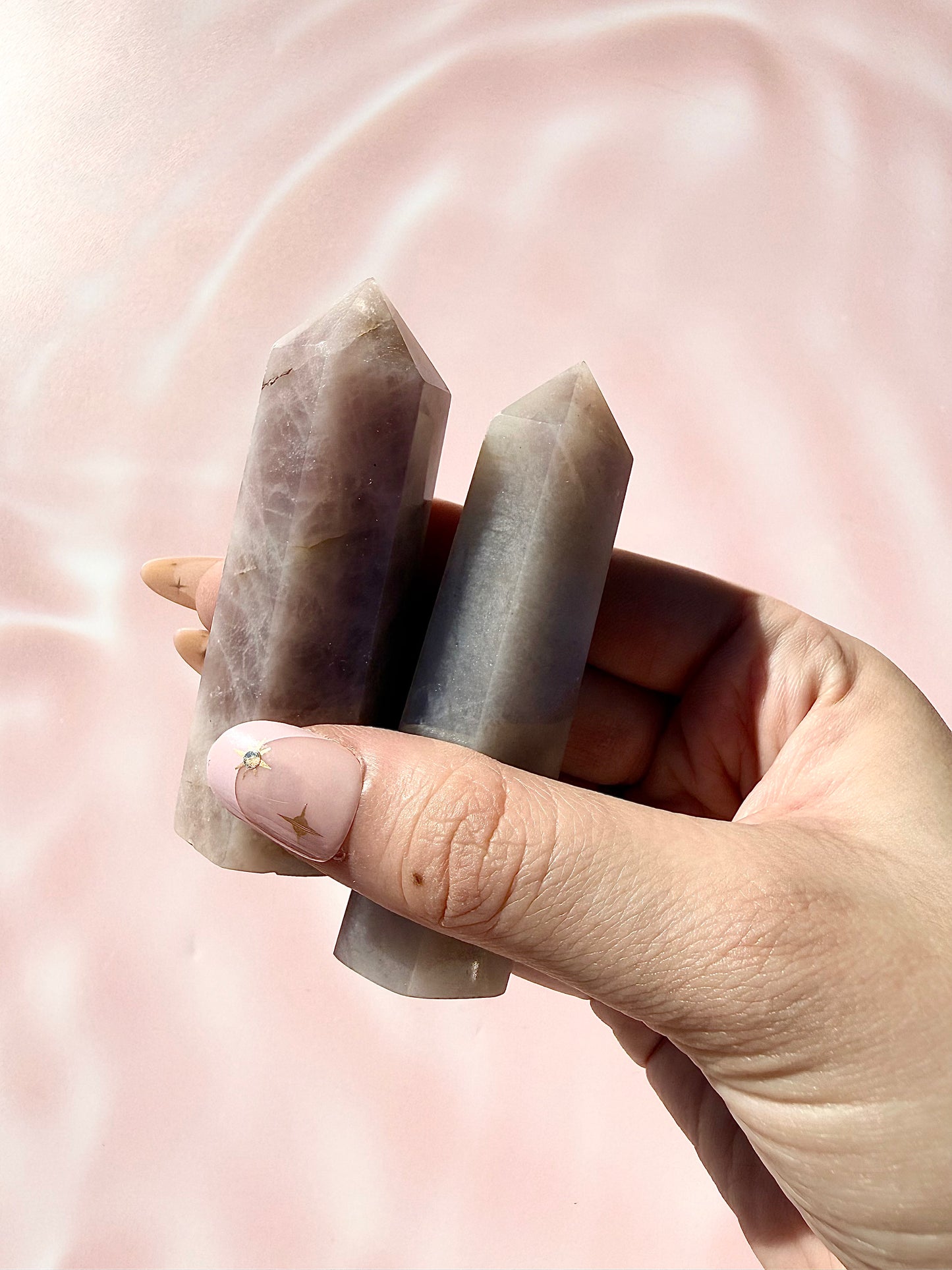 Lavender Rose Quartz Towers