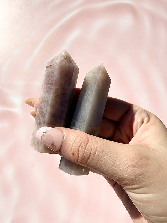 Lavender Rose Quartz Towers