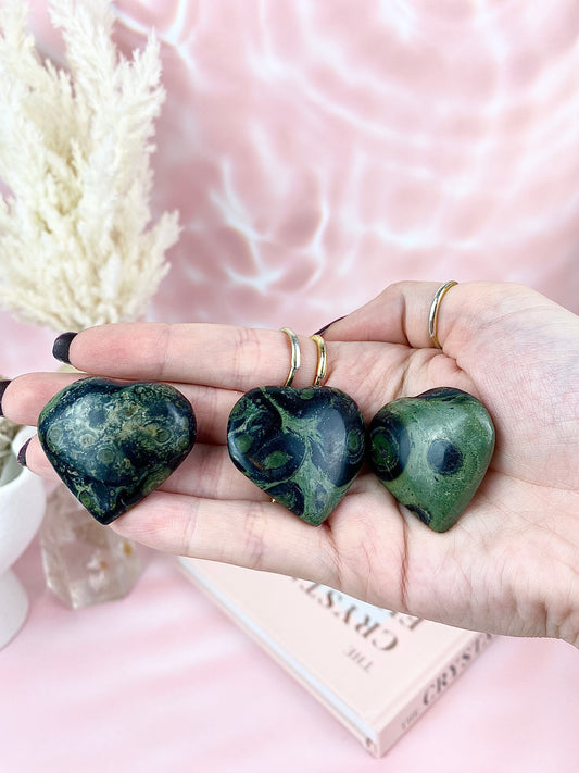 Kambaba Jasper Hearts