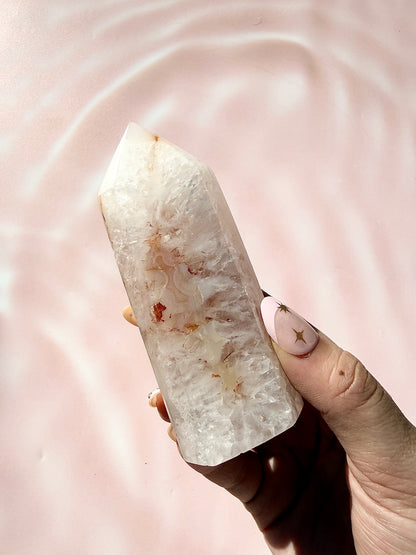 Druzy Agate Tower
